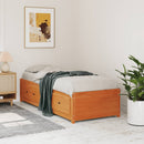 daybed uden madras 75x190 cm massivt fyrretræ gyldenbrun