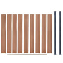 hegnspanelsæt 180x186 cm WPC brun