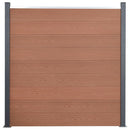 hegnspanelsæt 526x186 cm WPC brun