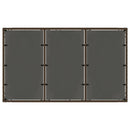 havebord med glastop 150x90x75 cm polyrattan brun