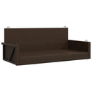 gyngebænk 119x56x48 cm polyrattan beige