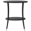 havestole 2 stk. med lænefunktion og bord polyrattan sort