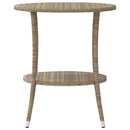 havestole 2 stk. med lænefunktion og bord polyrattan beige