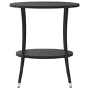 havestole 2 stk. med lænefunktion og bord polyrattan sort