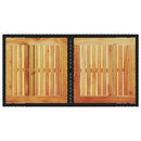 havebord 100x55x73 cm polyrattan og akacietræ sort