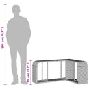 opbevaringshylder 2 stk. sort polyrattan