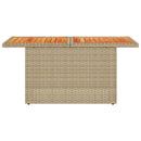havebord 100x55x73 cm polyrattan og akacietræ beige