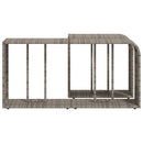opbevaringshylder 2 stk. polyrattan grå