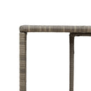 opbevaringshylder 2 stk. polyrattan grå