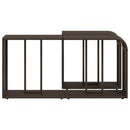 opbevaringshylder 2 stk. polyrattan brun