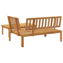 sofamoduler 2 stk. til pallesofa massivt akacietræ