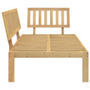 hjørnemodul til pallesofa massivt akacietræ