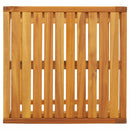 C-formet bord 42x40x50 cm massivt akacietræ