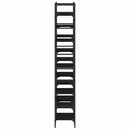 bogreol 127,5x28,5x172,5 cm konstrueret træ sort