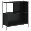 bogreol 72x28x77,5 cm konstrueret træ sort