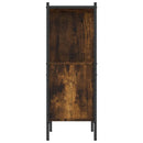 bogreol 72x28x77,5 cm konstrueret træ røget egetræsfarve