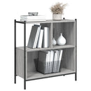 bogreol 72x28x77,5 cm konstrueret træ grå sonoma-eg