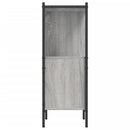 bogreol 72x28x77,5 cm konstrueret træ grå sonoma-eg