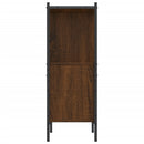 bogreol 72x28x77,5 cm konstrueret træ brun egetræsfarve