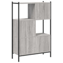 bogreol 72x28x109 cm konstrueret træ grå sonoma-eg