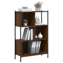 bogreol 72x28x109 cm konstrueret træ brun egetræsfarve