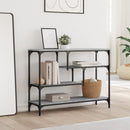 konsolbord 100x30x75 cm konstrueret træ grå sonoma-eg
