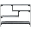 konsolbord 100x30x75 cm konstrueret træ grå sonoma-eg