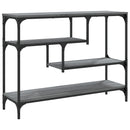 konsolbord 100x30x75 cm konstrueret træ grå sonoma-eg