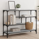 konsolbord 100x30x75 cm konstrueret træ grå sonoma-eg