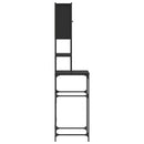 vaskemaskineskab 68x48,5x194 cm sort