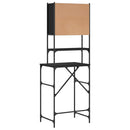 vaskemaskineskab 68x48,5x194 cm sort