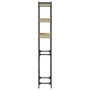vaskemaskineskab 67x25x163 cm konstrueret træ sonoma-eg