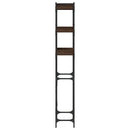 vaskemaskinereol 67x25x163 cm konstrueret træ brunt egetræ
