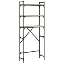 vaskemaskineskab 67x25x163 cm konstrueret træ sonoma-eg