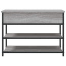skobænk 70x42,5x50 cm konstrueret træ grå sonoma-eg