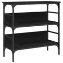 konsolbord 75x32x75 cm konstrueret træ sort