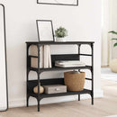 konsolbord 75x32x75 cm konstrueret træ sort