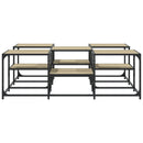 sofabord 121x121x40 cm konstrueret træ sonoma-eg