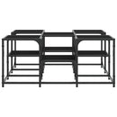 sofabord 91x91x40 cm konstrueret træ sort