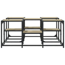 sofabord 91x91x40 cm konstrueret træ sonoma-eg