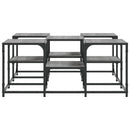 sofabord 91x91x40 cm konstrueret træ grå sonoma-eg