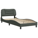 sengeramme uden madras Hvar Mørkegrå 80x200 cm Stof