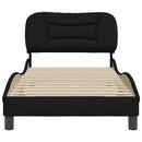 sengeramme uden madras Hvar 80x200 cm stof sort
