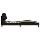 sengeramme uden madras Hvar 80x200 cm stof sort