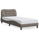 sengeramme uden madras Hvar 80x200 cm stof gråbrun