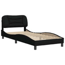 sengeramme uden madras Hvar 90x190 cm stof sort