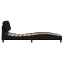 sengeramme uden madras Hvar 90x190 cm stof sort