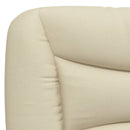 sengeramme uden madras Hvar 90x190 cm stof cremefarvet