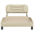 sengeramme uden madras Hvar Creme 100x200 cm Stof