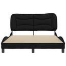 sengeramme uden madras Hvar Sort 120x200 cm Stof